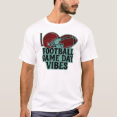 Football Game Day Vibes T-Shirt (Vorderseite)
