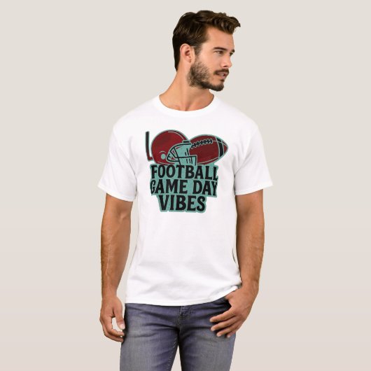 Football Game Day Vibes T-Shirt (Vorne ganz)