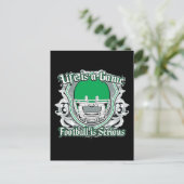Football Game Green Postkarte (Stehend Vorderseite)