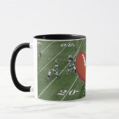 Football Game in Progress Football personalisieren Tasse (Links)