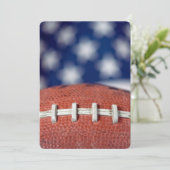 Football Game Party Einladung (Stehend Vorderseite)