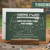 Football Game Plan Chalkboard Big Game Party Einladung