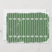 Football Game Time Foto Geburtstag Einladung (Rückseite)