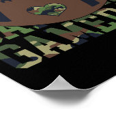 Football Gameday Game Day Camouflage Flag Patrioti Poster (Ecke)