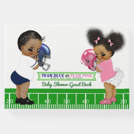 Football Gender Reveal Baby Shower Gästebuch