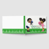 Football Gender Reveal Baby Shower Gästebuch (Voll)