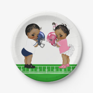 Football Gender Reveal Baby Shower Paper Teller