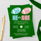 Football Gender Reveal Invitation Einladung
