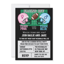 Football Gender Reveal Party Babydusche