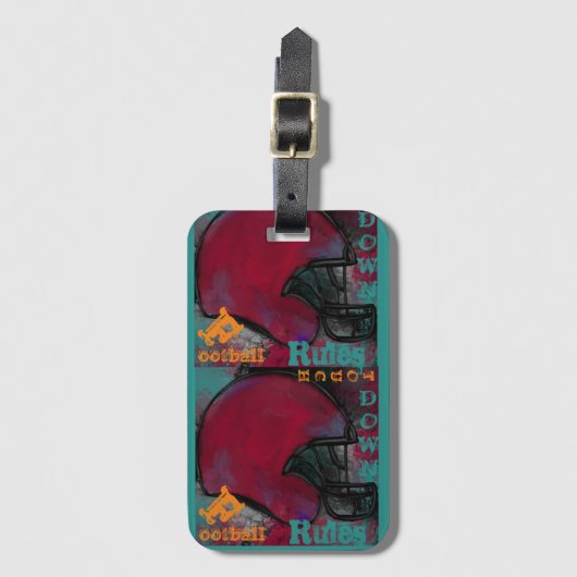 FOOTBALL GEPÄCKANHÄNGER (Vorderseite Vertikal)