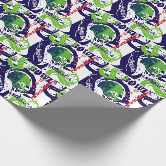 FOOTBALL GESCHENKPAPIER (Ecke)