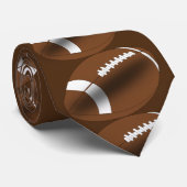 Football Gift - Football Neck Tie - Sports Necktie Krawatte (Gerollt)