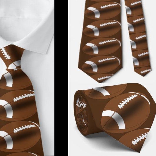 Football Gift - Football Neck Tie - Sports Necktie Krawatte