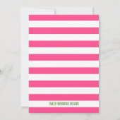 Football Girl Baby Dusche Einladung (Rückseite)