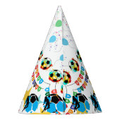 Football Girl Birthday, Football Player Gift Party Partyhütchen (Rückseite)