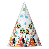 Football Girl Birthday, Football Player Gift Party Partyhütchen (Rückseite)