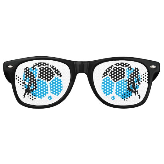 Football Girl Birthday, Football Player Gift Partybrille (Vorderseite)