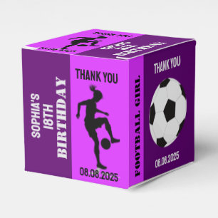 Football Girl, Football Player Geschenk, Geburtsta Geschenkschachtel