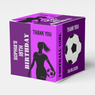 Football Girl, Football Player Geschenk, Geburtsta Geschenkschachtel
