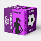 Football Girl, Football Player Geschenk, Geburtsta Geschenkschachtel (Rückseite)