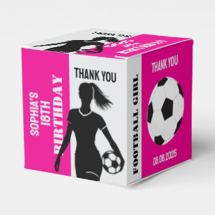Football Girl, Football Player Geschenk, Geburtsta Geschenkschachtel