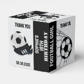 Football Girl, Football Player Geschenk, Geburtsta Geschenkschachtel (Rückseite)