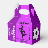 Football Girl, Football Player Geschenk, Geburtsta Geschenkschachtel (Rückseite)
