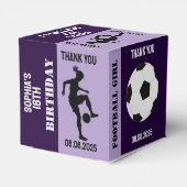 Football Girl, Football Player Geschenk, Geburtsta Geschenkschachtel (Rückseite)
