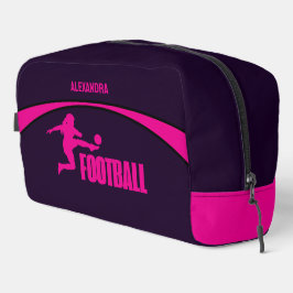 Football Girl Player, Team, Geburtstagsgeschenk Waschbeutel