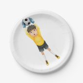 Football Goalie Pappteller (Vorderseite)