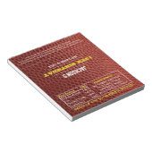 Football Gold Gastgeschenk Chocolate Candy Wrapper Notizblock (angewinkelt)