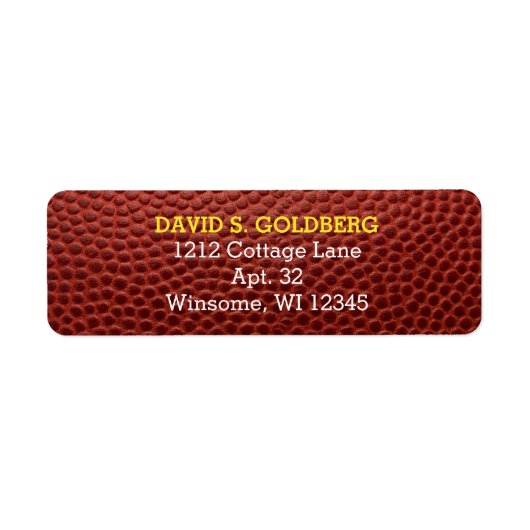 Football-Gold-Personalisiert-Label (Vorne)