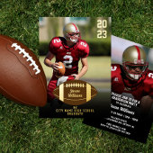 Football Graduation Party Folieneinladung