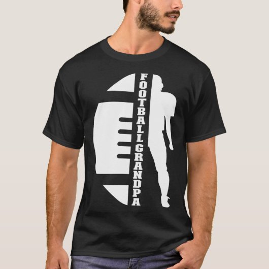 Football Grandpa Of A Football Player Grandfather T-Shirt (Vorderseite)