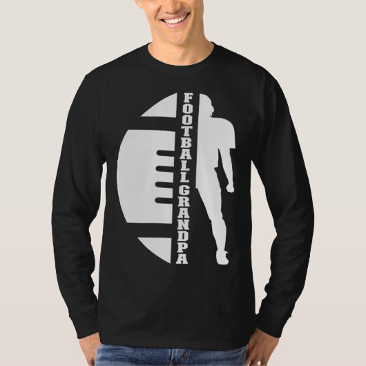 Football Grandpa Of A Football Player Grandfather T-Shirt (Vorderseite)