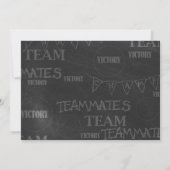 Football Grid Eisen Geburtstagsparty Einladung (Rückseite)