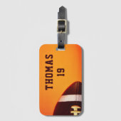 Football Gridiron Sports Personalisiert Name Gepäckanhänger (Vorderseite Vertikal)
