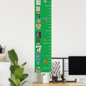 Football Growth Chart Poster (Heimbüro)