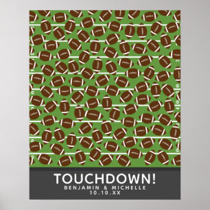 Football Guest Book Poster - 100 Plätze
