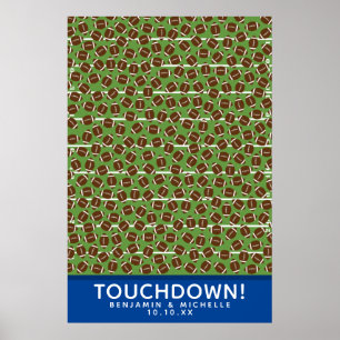 Football Guest Book Poster - 250 Plätze