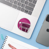 Football Helmet Aufkleber (Laptop mit iPhone)