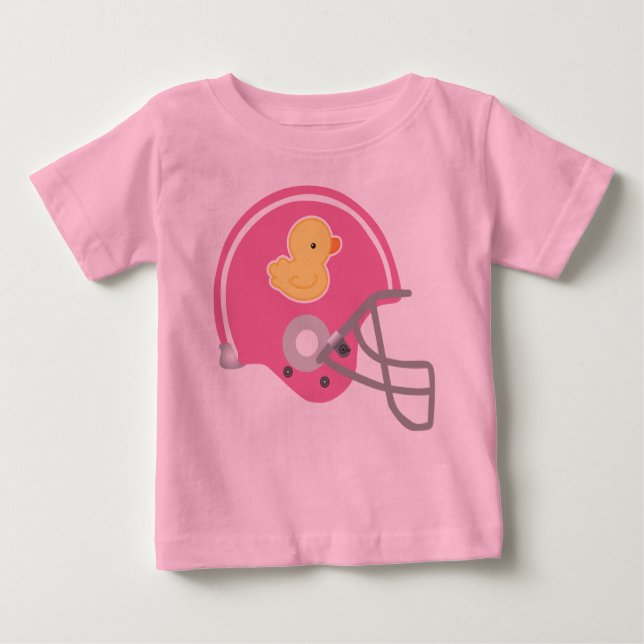 Football Helmet Baby Tee Shirt (Vorderseite)