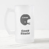 Football Helmet Geek Staat Mattglas Bierglas (Links)