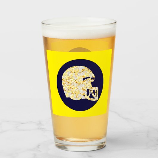 FOOTBALL HELMET GLAS (Vorne (Gefüllt))