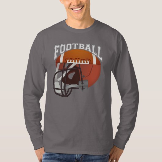 Football Helmet Graphic T-Shirt (Vorderseite)