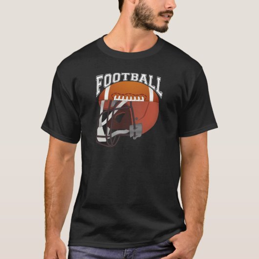 Football Helmet Graphic T-Shirt (Vorderseite)