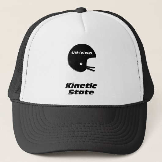Football Helmet Kinetic Staat Truckerkappe (Vorderseite)