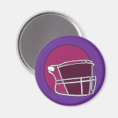 Football Helmet Magnet (Vorderseite/Rückseite)