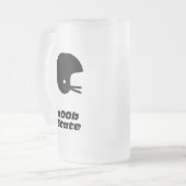 Football Helmet n00b Staat Mattglas Bierglas (Vorderseite Links)