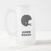 Football Helmet n00b Staat Mattglas Bierglas (Links)